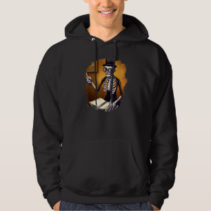 Cute Skeleton Teacher Professor School Halloween Hoodie