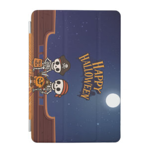 cute, skeletons and pumpkin Halloween iPad Mini Cover