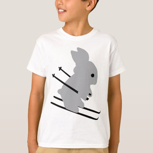 cute ski bunny  snow skiing T_Shirt