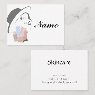 cute skincare business card
