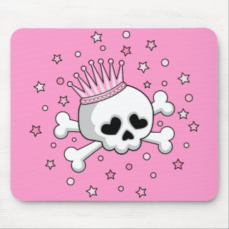 Cute Skull and Crossbones Mouse Pad