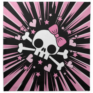 Cute Skull and Crossbones Napkin