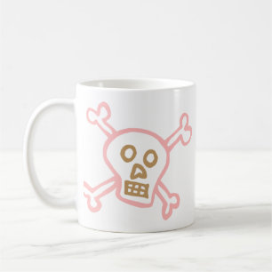 Cute Skull & Crossbones Graffiti Coffee Mug