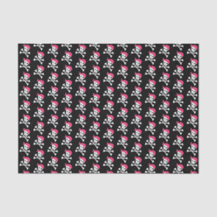 Cute Skull Crossbones Pattern Pirate Theme Tissue Paper