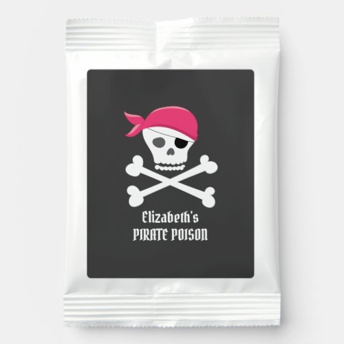 Cute Skull Crossbones Pirate Poison Personalized Margarita Drink Mix