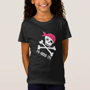 Cute Skull Crossbones Pirate Theme Pa-arrr-ty! T-Shirt