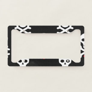 Cute Skull License Plate Frame