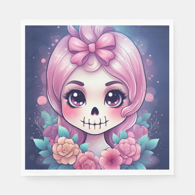 Cute Skull Napkins (Front)