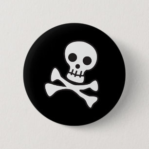 Cute Skull Pinback Button