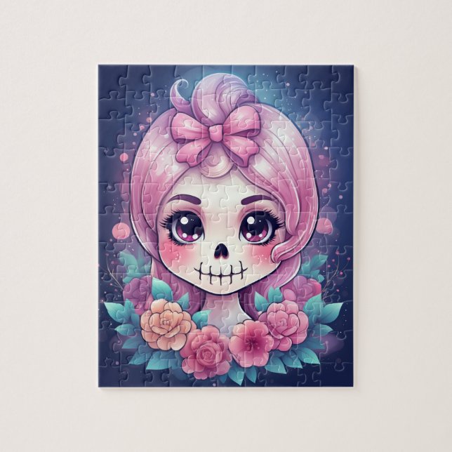 Cute Skull Puzzle (Vertical)