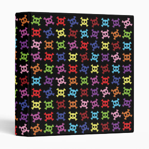 Cute Skull School 1" binder