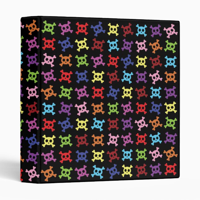 Cute Skull School 1" binder (Front/Spine)