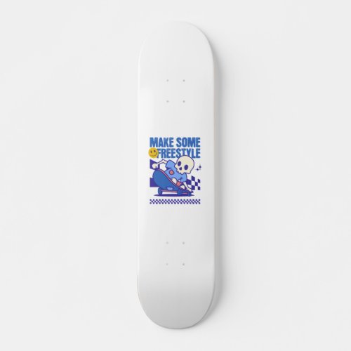 Cute Skull Skateboard