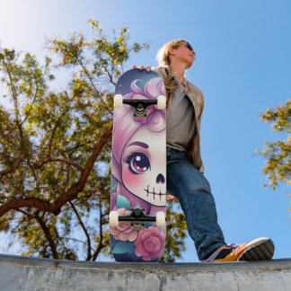 Cute Skull Skateboard