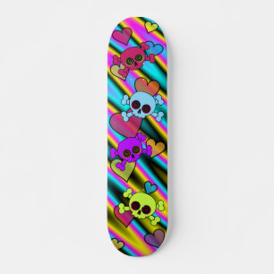 Cute Skull Skateboard Deck
