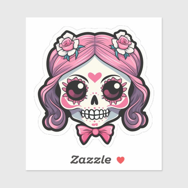 Cute Skull Sticker (Sheet)