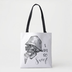Cute Skull Tote Bag