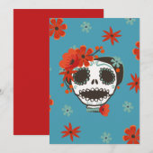 Cute Skull Wearing Flowers (Front/Back)