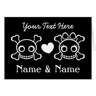Cute Skulls Partner Cards