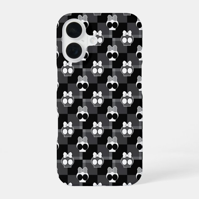 Cute Skulls Pattern Iphone Case (Back)