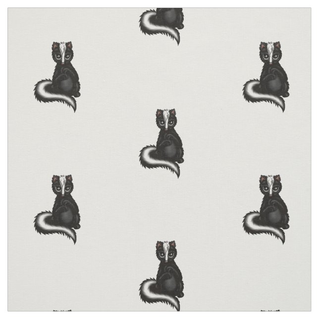 cute Skunk Fabric (Swatch)