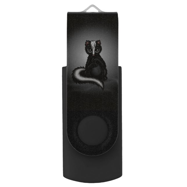 cute Skunk Flash Drive (Back (Vertical))