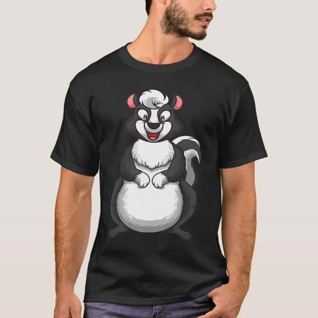 Cute Skunk For Men Women Kids Skunk Wild Animal T-Shirt (Front)