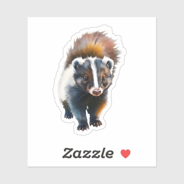Cute Skunk Sticker (Sheet)