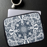 Cute Skunks Mandala Laptop Sleeve<br><div class="desc">Looking for a stylish and personalized laptop case that will keep your device protected while also showcasing your unique style? Look no further than our hand-drawn skunks mandala laptop case! Featuring a beautiful and intricate design of cute skunks and floral elements patterned in a mandala this beautiful tech accessory also...</div>