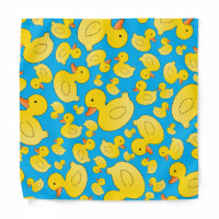 Cute sky blue rubber ducks