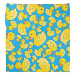 Yellow Rubber Duck Pattern Bandana | Zazzle