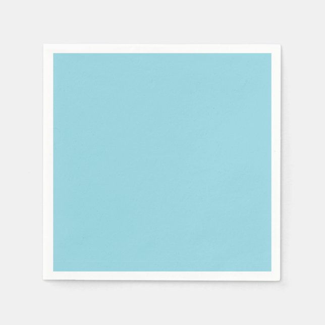 Cute Sky Blue Solid Napkins (Front)