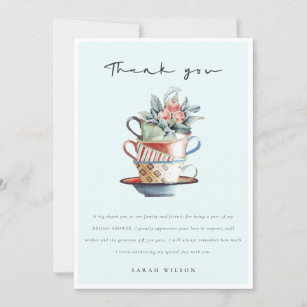 Tea Party Thank You Cards | Zazzle