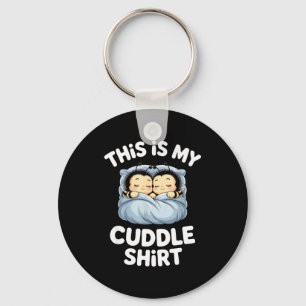 Cute Sleeng Bee This Is My Cuddle  Keychain