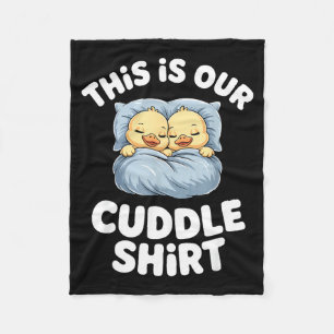 Cute Sleeng Ducks This Is Our Cuddle Fleece Blanket