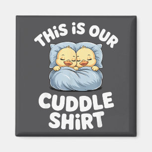 Cute Sleeng Ducks This Is Our Cuddle  Magnet