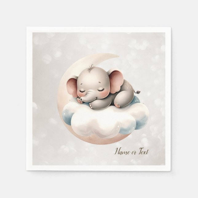 Cute Sleeping Baby Animals Beautiful Napkins (Front)