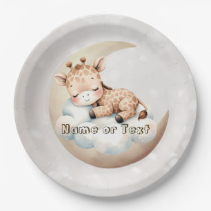 Cute Sleeping Baby Animals Beautiful Party Paper Plates