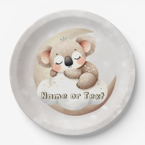 Cute Sleeping Baby Animals Beautiful Party Paper Plates