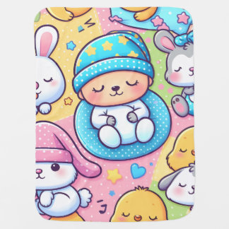 Cute Sleeping Baby Blanket
