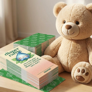 Cute Sleeping Baby Dewdrop Diaper Raffle Tickets