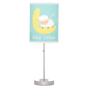 Cute Sleeping Baby Lamb Kids Nursery Room Decor Table Lamp