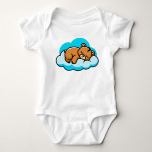 ☁️🐻 Cute Sleeping Bear Cloud Baby Gift ✨ Bodysuit