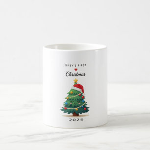 Cute Sleeping Christmas Tree Baby's First Coffee Mug
