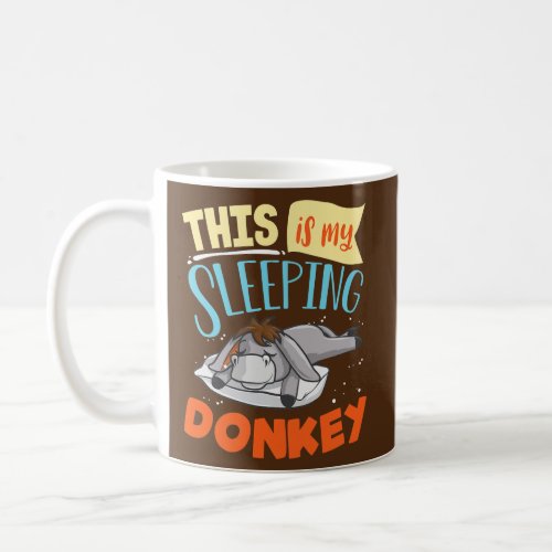 Cute Sleeping Donkey Graphic Women Men Kids Coffee Mug