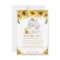 Cute Sleeping Elephant Sunflower Baby Shower