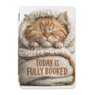 Cute Sleeping Ginger Kitten Swaddled in Blanket iPad Mini Cover