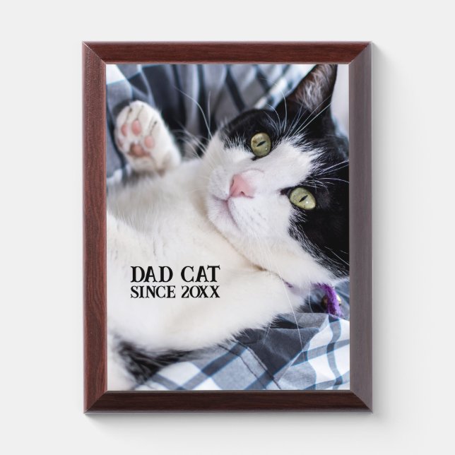 Cute Sleeping Kitten  Award Plaque (Vertical)