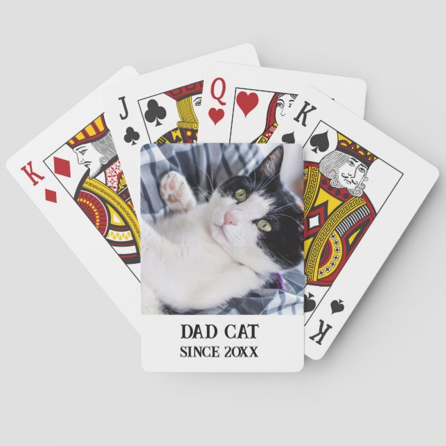 Cute Sleeping Kitten  Poker Cards (Back)