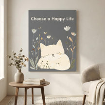 Cute Sleeping Kitten Slate Gray Custom Quote